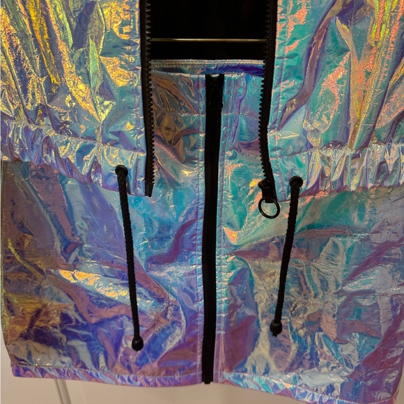 JADED LONDON DOLLS KILL CROPPED HOLOGRAPHIC JACKET AND SKIRT SET SMALL - Picture 9 of 10